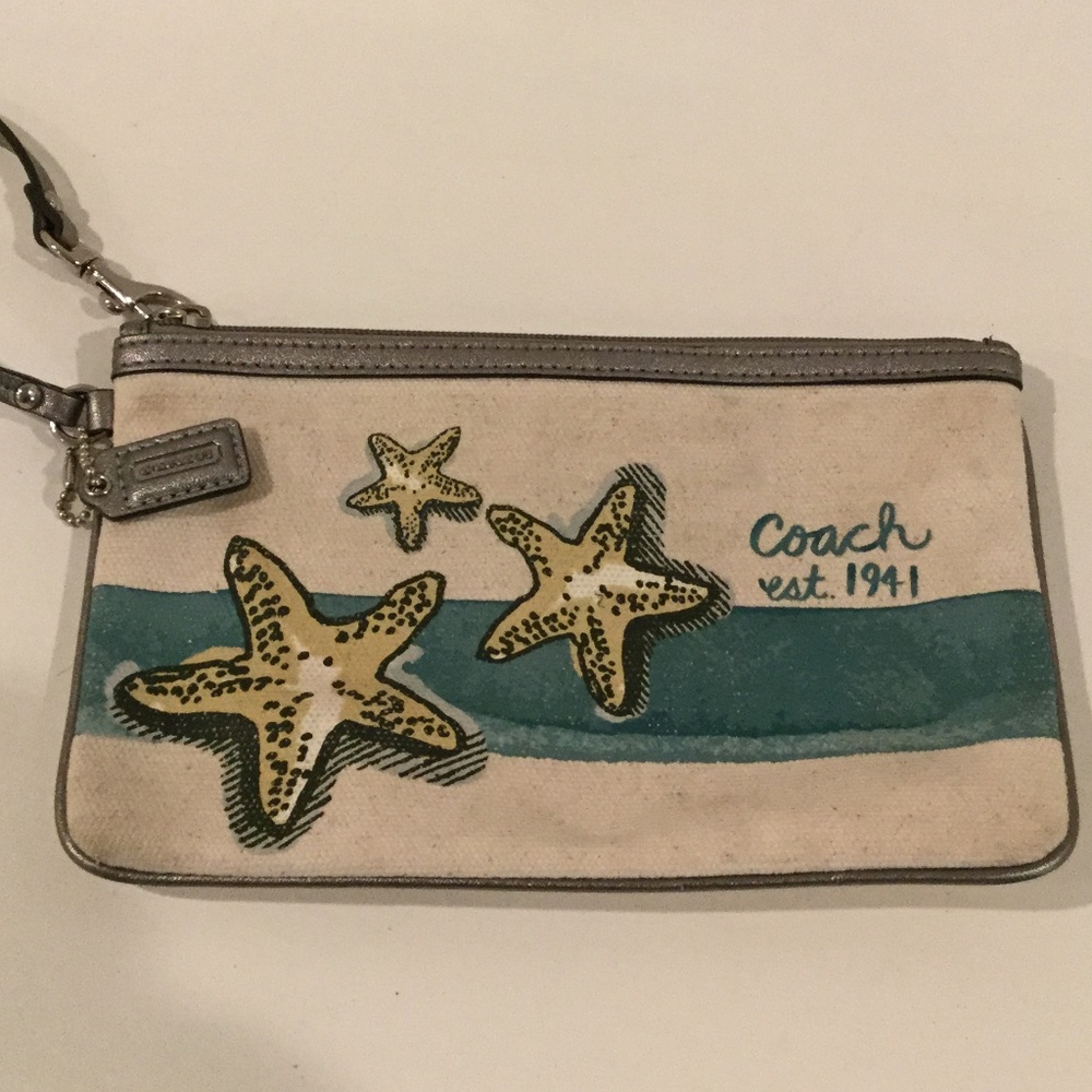 Coach Canvas Wristlet